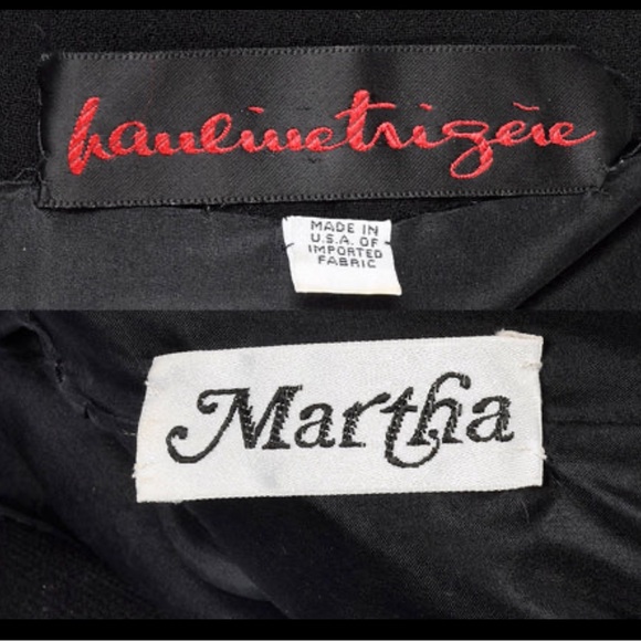 MARTHA Vintage Tweed Wool Long Sleeve Three Button Closure Dress Women’s Size 8 - Picture 11 of 16